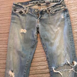 Luck brand ripped jeans